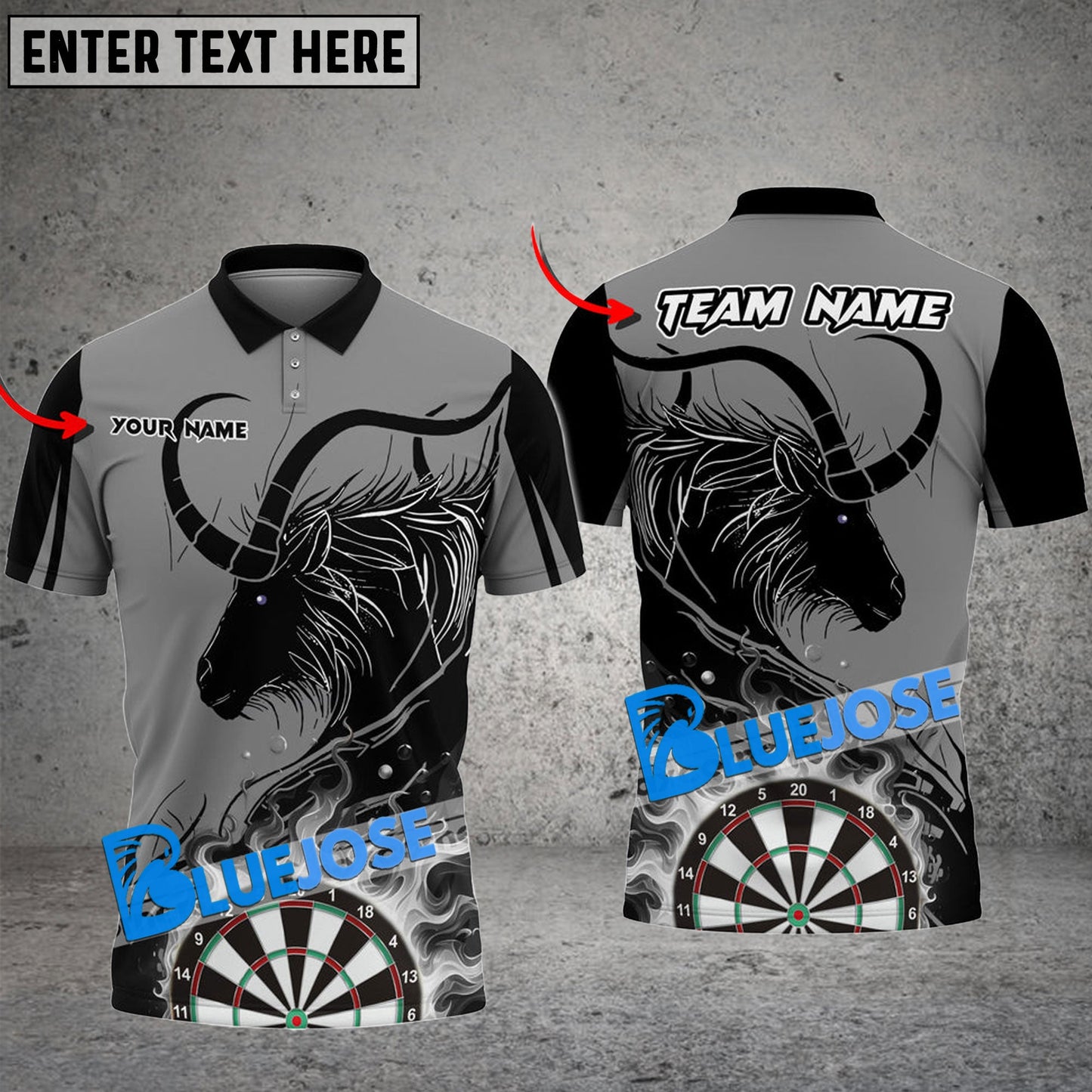 Frenzidea Darts Horse Of The Gods Personalized Name, Team Name 3D Shirt ( 6 Colors)