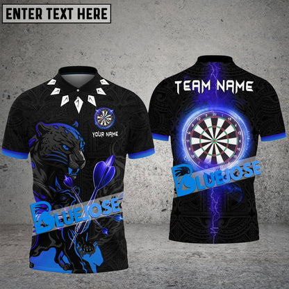Frenzidea Darts Black Panther Personalized Name, Team Name 3D Shirt (4 Colors)