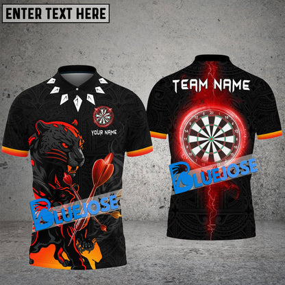 Frenzidea Darts Black Panther Personalized Name, Team Name 3D Shirt (4 Colors)