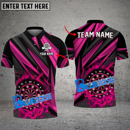 Frenzidea Darts Laser Fire Personalized Name, Team Name 3D Shirt ( 6 Colors)