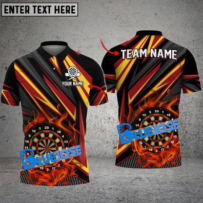 Frenzidea Darts Laser Fire Personalized Name, Team Name 3D Shirt ( 6 Colors)
