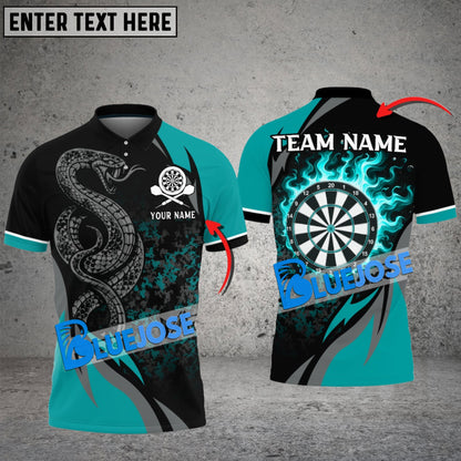 Frenzidea Darts Poison Snake Personalized Name, Team Name 3D Shirt ( 6 Colors)