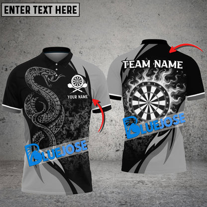 Frenzidea Darts Poison Snake Personalized Name, Team Name 3D Shirt ( 6 Colors)