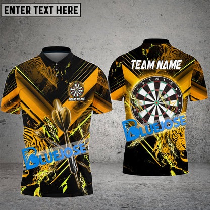 Frenzidea Darts Tiger Legend Personalized Name, Team Name 3D Shirt ( 6 Colors)