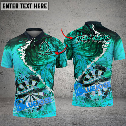 Frenzidea Darts Volcanic Lava Personalized Name, Team Name 3D Shirt (6 Colors)