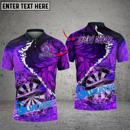 Frenzidea Darts Volcanic Lava Personalized Name, Team Name 3D Shirt (6 Colors)