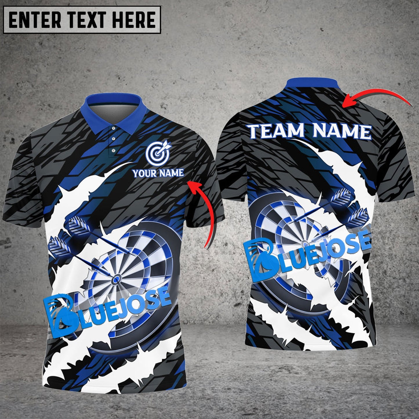 Frenzidea Darts Scratching Personalized Name, Team Name 3D Shirt ( 6 Colors)