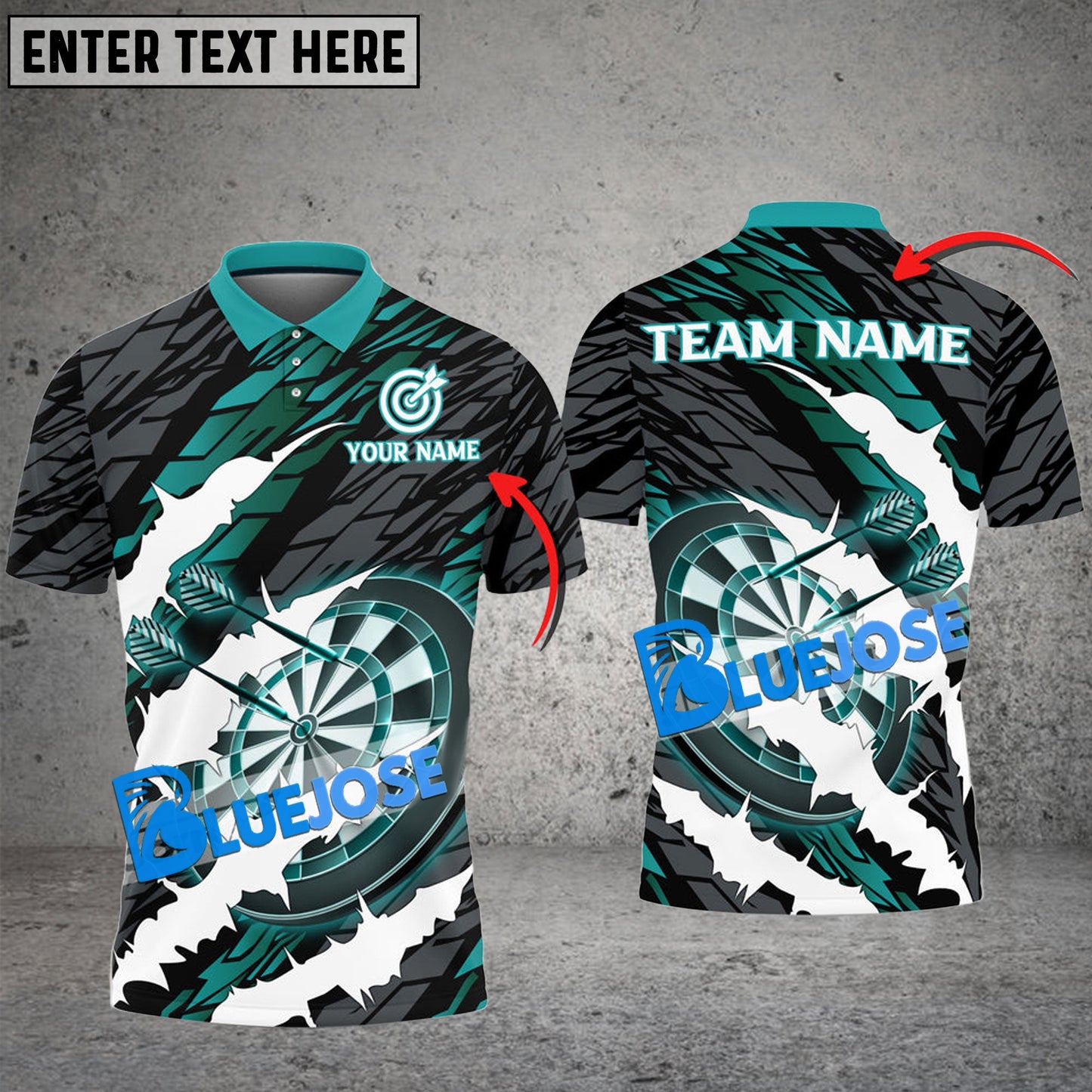 Frenzidea Darts Scratching Personalized Name, Team Name 3D Shirt ( 6 Colors)