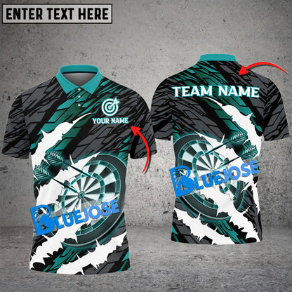 Frenzidea Darts Scratching Personalized Name, Team Name 3D Shirt ( 6 Colors)