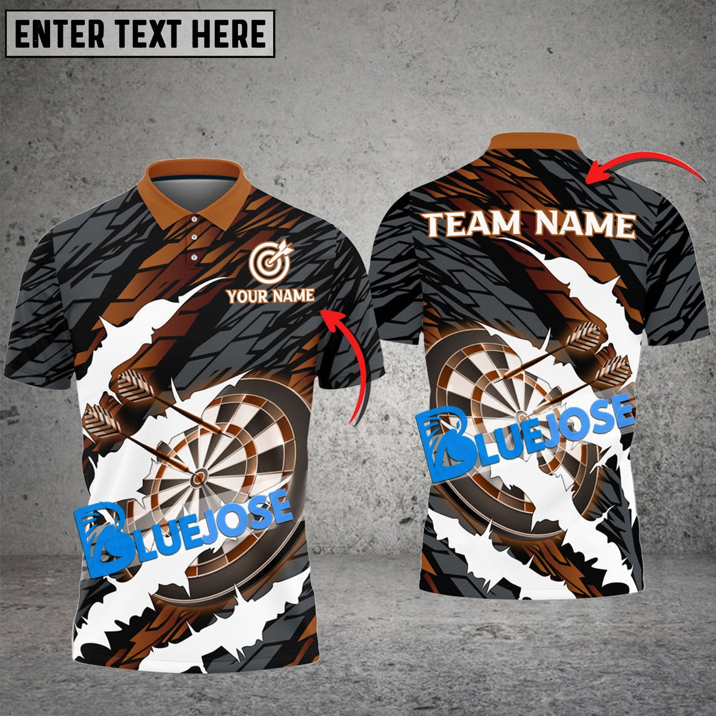 Frenzidea Darts Scratching Personalized Name, Team Name 3D Shirt ( 6 Colors)