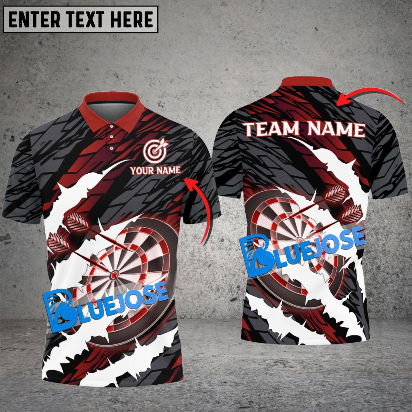 Frenzidea Darts Scratching Personalized Name, Team Name 3D Shirt ( 6 Colors)