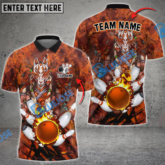 Frenzidea Bowling And Pins Fox Of Calamity Customized Name 3D Shirt (4 Colors)