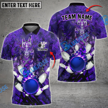 Frenzidea Bowling And Pins Fox Of Calamity Customized Name 3D Shirt (4 Colors)