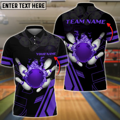 Frenzideas Personalized Name Ball and Pins Multicolor 3D Shirt