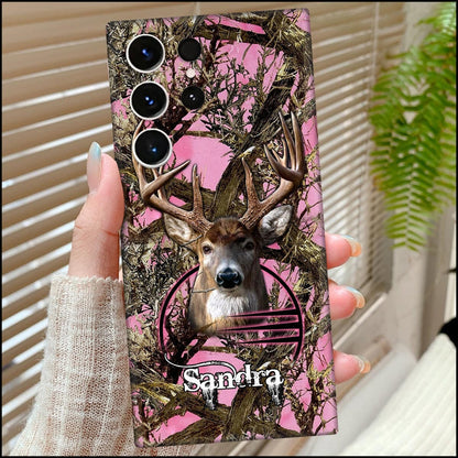 Frenzidea Deer Hunting Camo Pattern Personalized Name Multicolor Phone Case (6 colors)