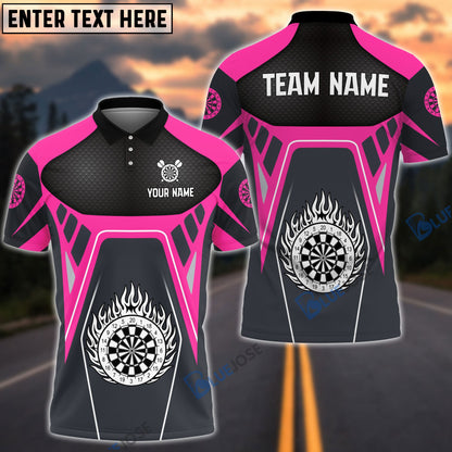 Frenzidea Dartboard Racing Personalized Name, Team Name 3D Shirt (6 Colors)