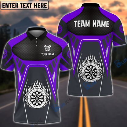 Frenzidea Dartboard Racing Personalized Name, Team Name 3D Shirt (6 Colors)