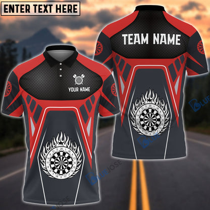 Frenzidea Dartboard Racing Personalized Name, Team Name 3D Shirt (6 Colors)