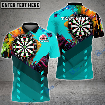 Frenzidea Darts Board Colorful Personalized Name, Team Name 3D Shirt (5 Colors)