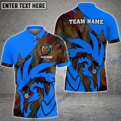 Frenzidea Dragon Pattern Personalized Name, Team Name 3D Shirt (5 Colors)