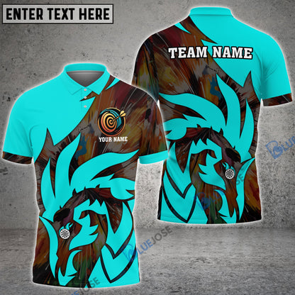 Frenzidea Dragon Pattern Personalized Name, Team Name 3D Shirt (5 Colors)