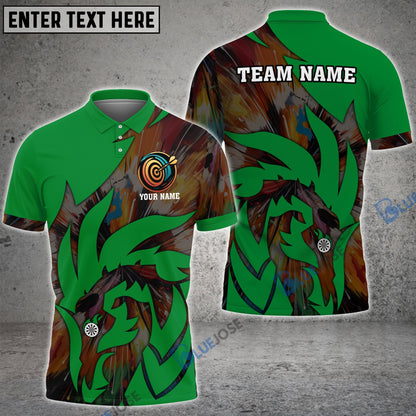 Frenzidea Dragon Pattern Personalized Name, Team Name 3D Shirt (5 Colors)