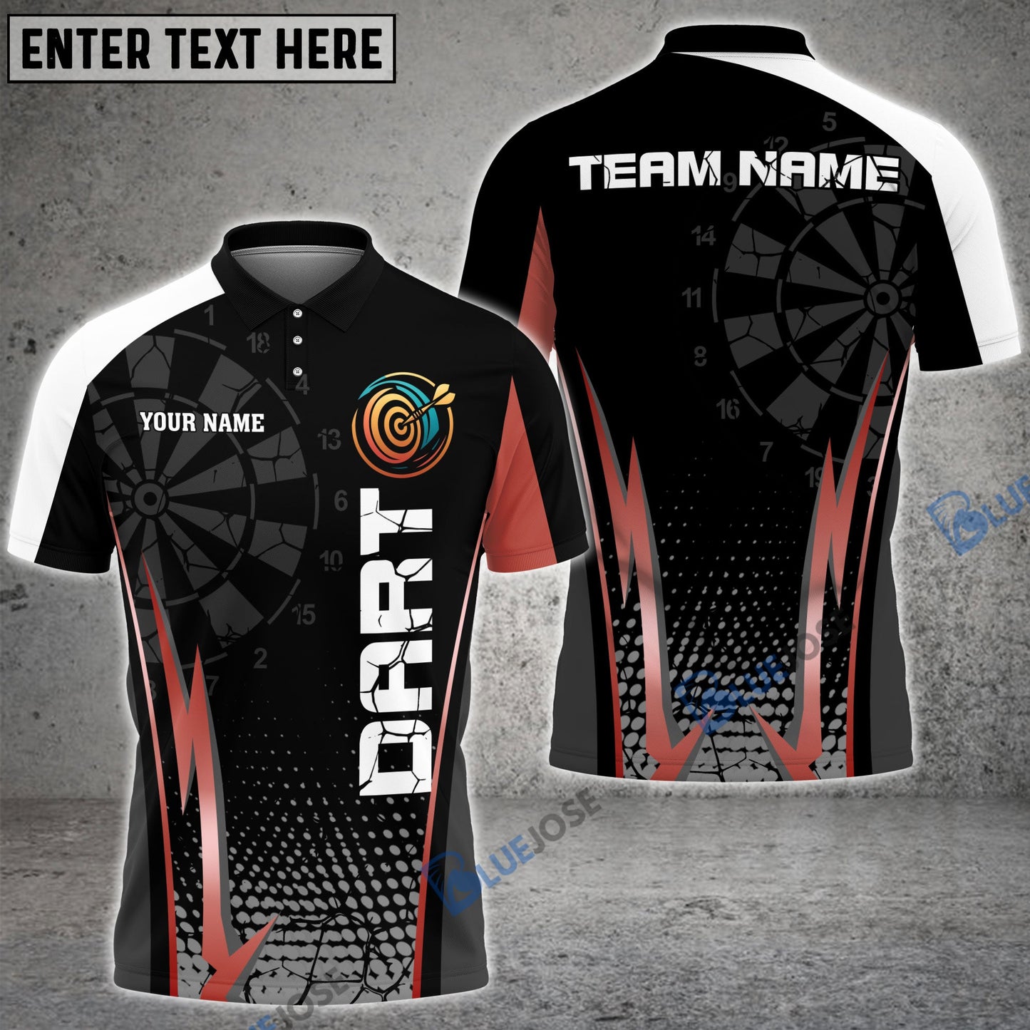Frenzidea Darts Board Personalized Name, Team Name 3D Shirt (5 Colors)