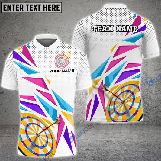 Frenzidea Pink Purple Darts Board Personalized Name, Team Name 3D Shirt