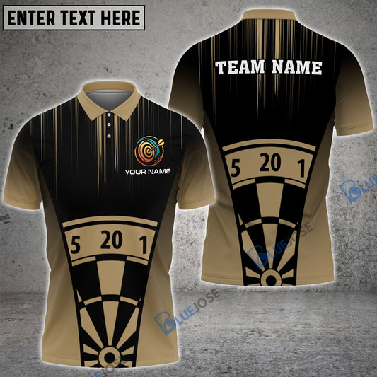 Frenzidea Brown Tattoo Darts Board Personalized Name, Team Name 3D Shirt