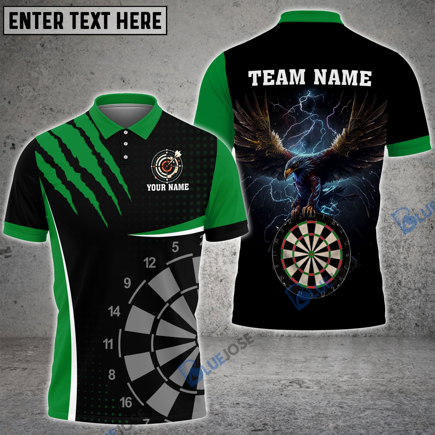Frenzidea Eagle Darts Board Personalized Name, Team Name 3D Shirt (6 Colors)
