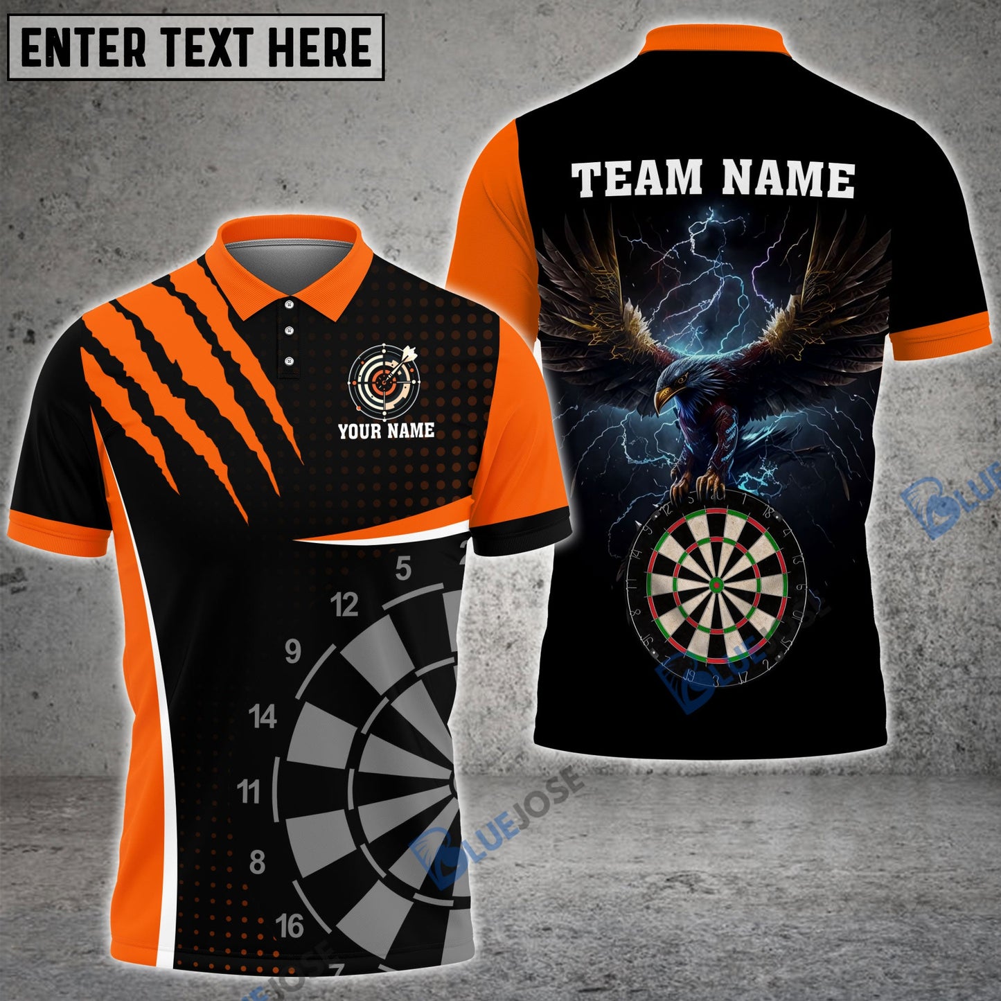 Frenzidea Eagle Darts Board Personalized Name, Team Name 3D Shirt (6 Colors)
