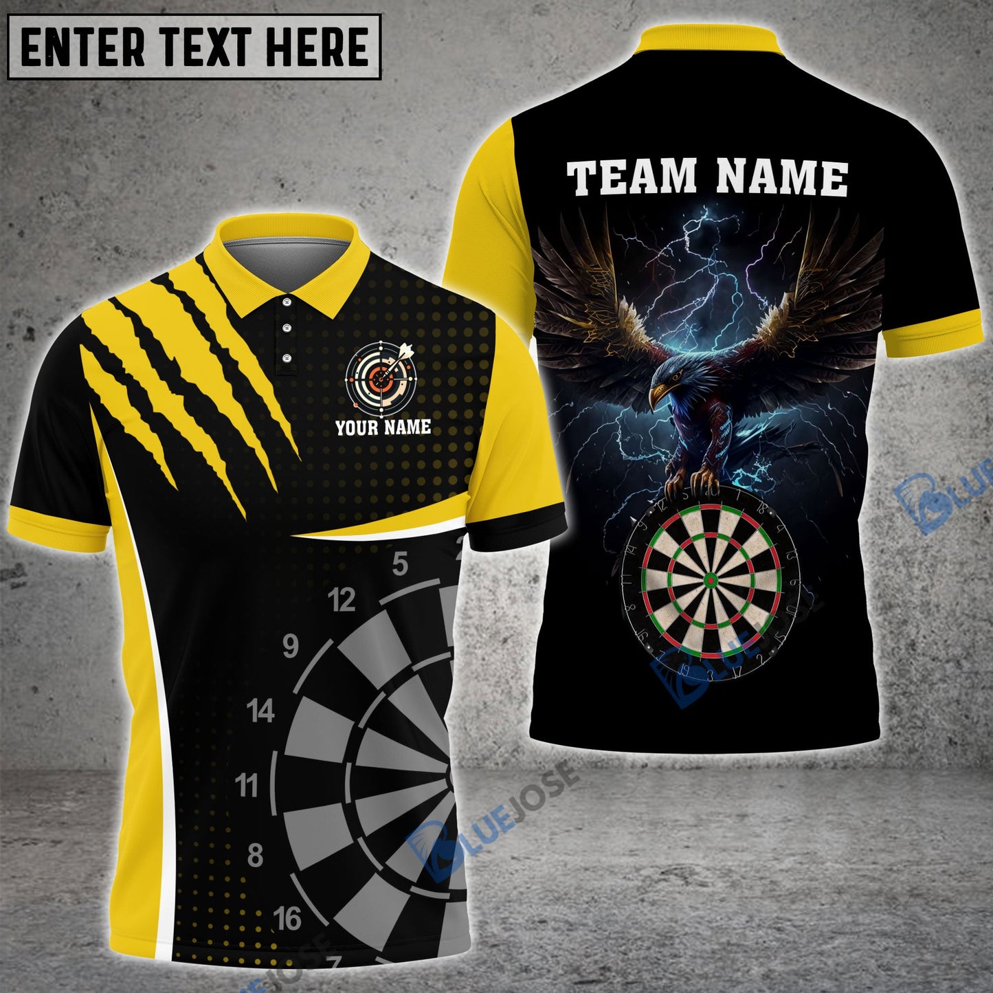 Frenzidea Eagle Darts Board Personalized Name, Team Name 3D Shirt (6 Colors)