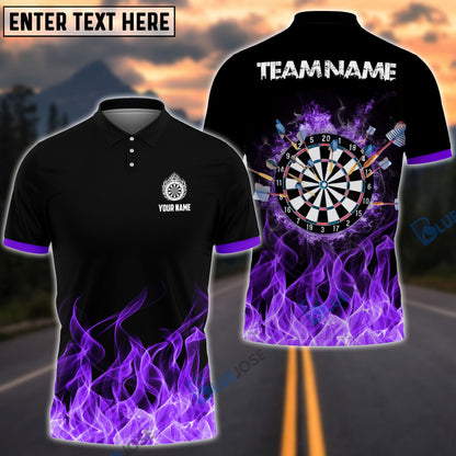 Frenzidea Fire Dartboard Personalized Name, Team Name 3D Shirt (4 Colors)