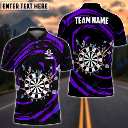Frenzidea Color Swirl Dartboard Personalized Name, Team Name 3D Shirt (4 Colors)