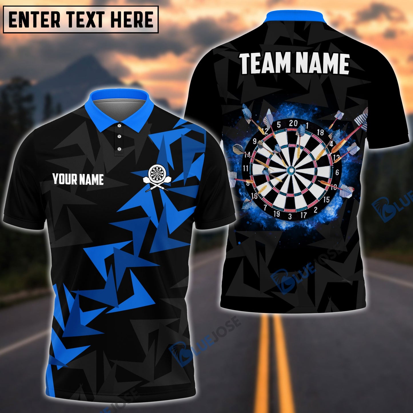 Frenzidea Dartboard Personalized Name, Team Name 3D Shirt (4 Colors)