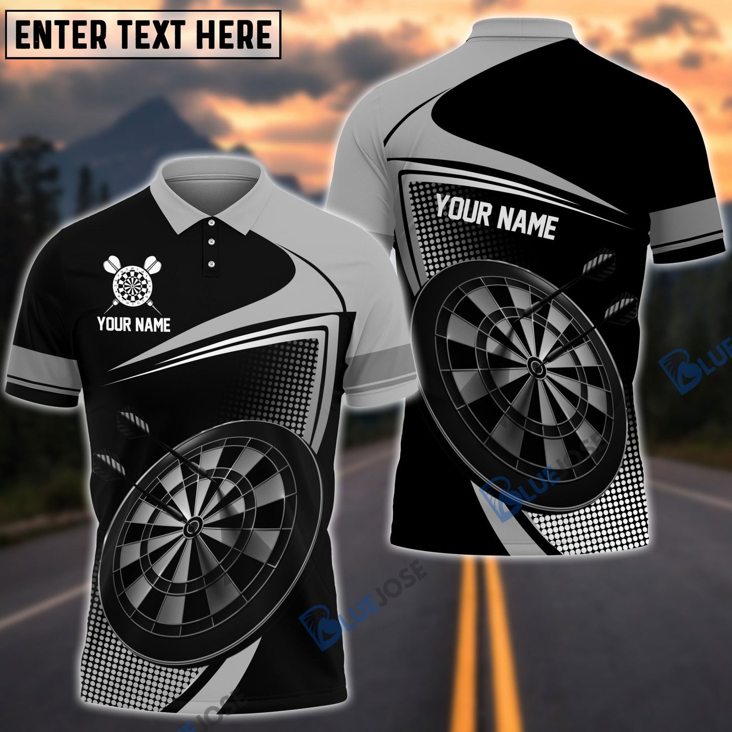 Frenzidea Love Darts Personalized Name 3D Shirt (6 Colors)