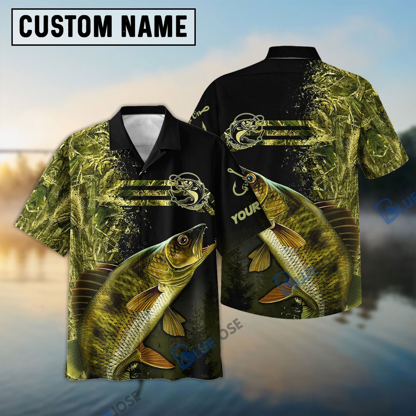 Frenzidea Custom Walleye Fishing Camouflage Personalized Walleye 3D Shirt