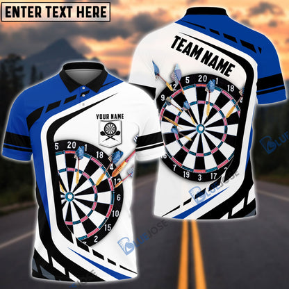 Frenzidea Dart Board Personalized Name, Team Name 3D Pocket Polo