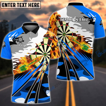 Frenzidea Dart Personalized Name, Team Name 3D Shirt (4 Colors)