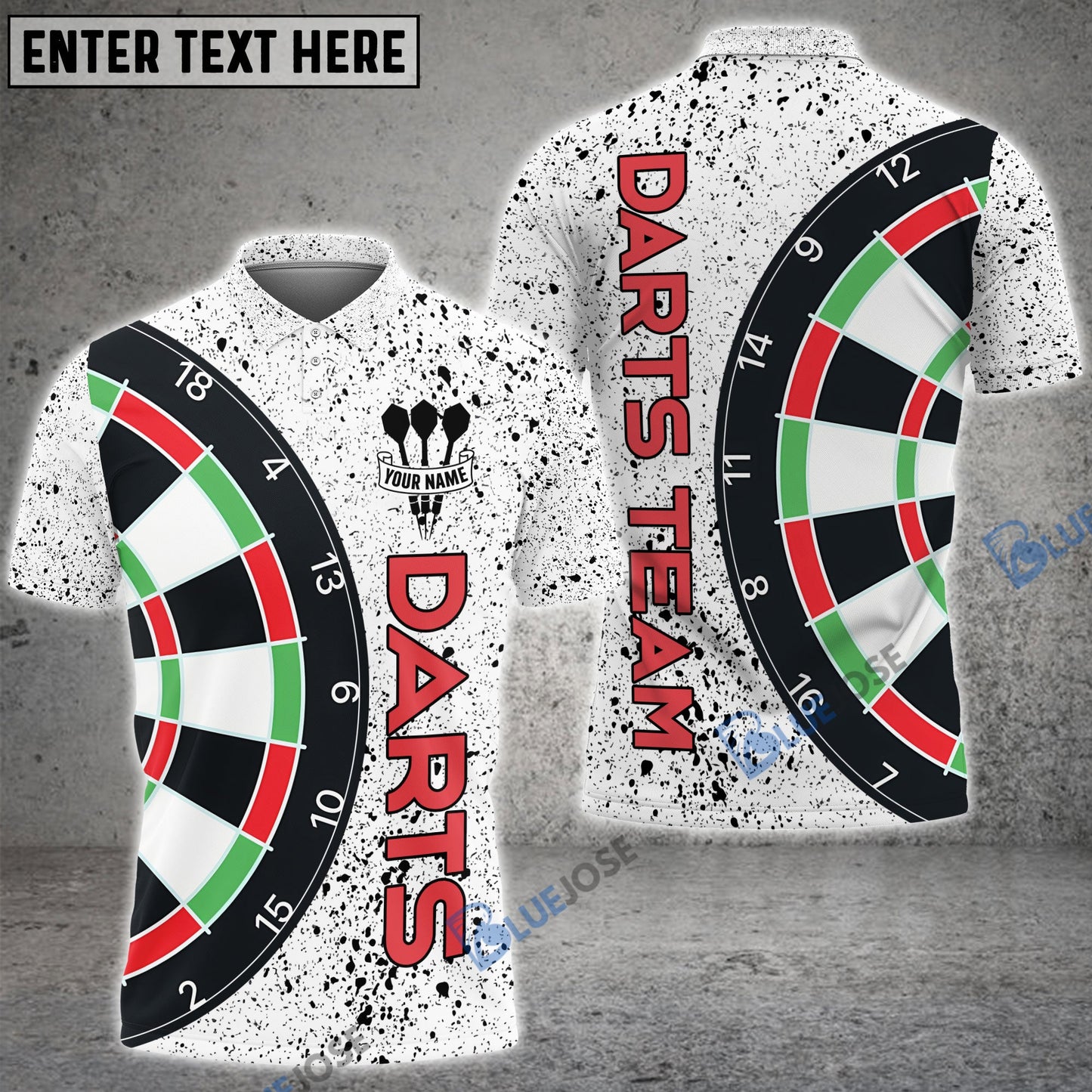 Frenzidea Grunge Dartboard Custom Darts Shirts