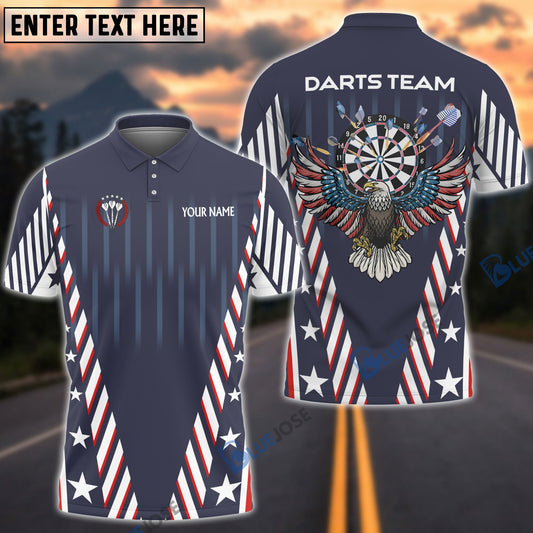 Frenzidea Patriots Athlete US Flag Pattern Custom Darts Shirts