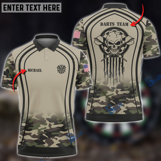 Frenzidea Skull Grim Reaper Camouflage Custom Darts Shirts