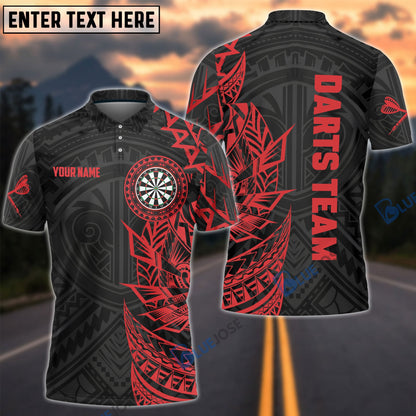 Frenzidea Tribal Tattoo Red Black Custom Darts Shirts
