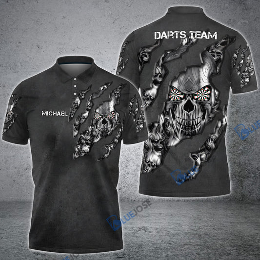 Frenzidea Tribal Tattoos Metal Skull Black Custom Darts Shirts