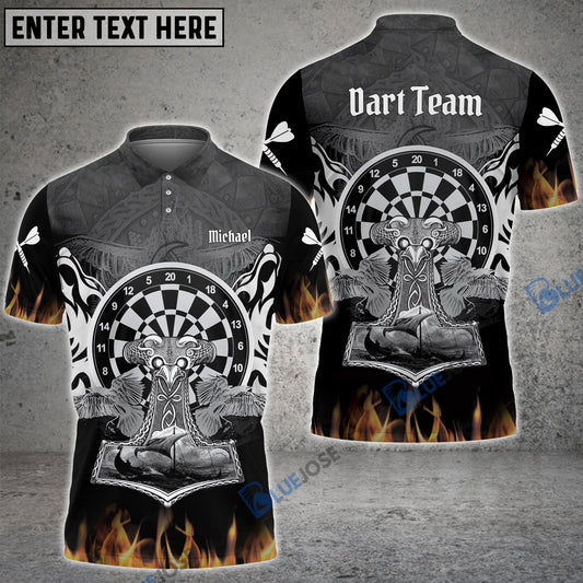 Frenzidea Viking Ship Fire Flame Custom Darts Shirts