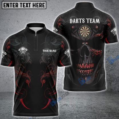 Frenzidea Viking Tattoo Skull Custom Darts Shirts