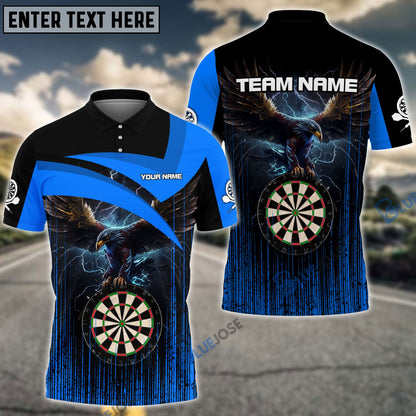 Frenzidea Dart Board Eagle Personalized Name, Team Name 3D Shirt (4 Colors)