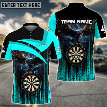 Frenzidea Dart Board Eagle Personalized Name, Team Name 3D Shirt (4 Colors)