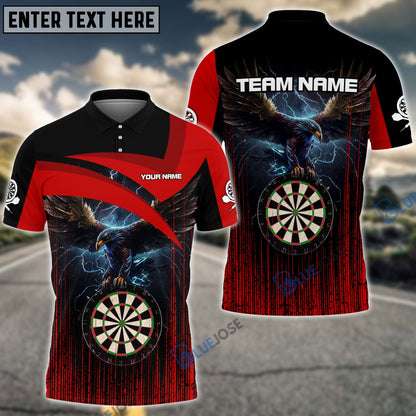 Frenzidea Dart Board Eagle Personalized Name, Team Name 3D Shirt (4 Colors)