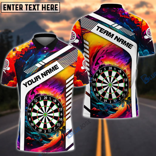 Frenzidea Rainbow Dart Board Personalized Name 3D Shirt